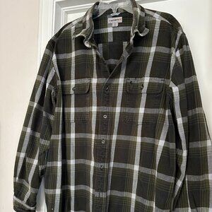 Carhartt Heavyweight Flannel Plaid Long-Sleeve Shirt for Men